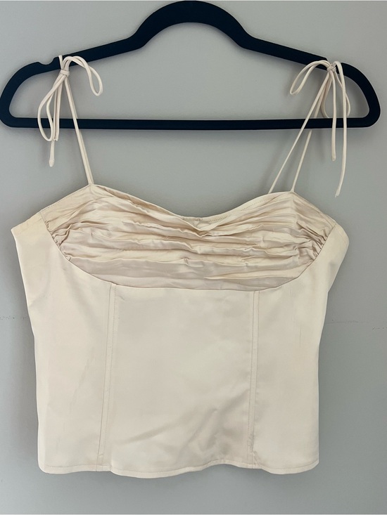 Lioness Tops - Lioness Cream Satin Cami Top